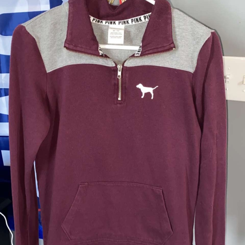 PINK VS half zip shirt